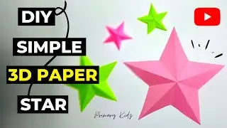 How To Make Simple Paper Star | 3D Paper Star | DIY Paper Craft Ideas