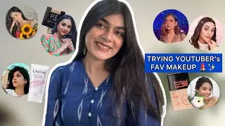 Full Face of Products YouTubers Made Me Buy! /TRYING YouTubers Favourite Products #Diwalog2023 Day 4