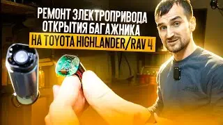 Ремонт электропривода открытия багажника на TOYOTA HIGHLANDER/RAV 4