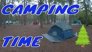 Camping with Cookie on My BMW GS