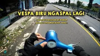 Vespa Biru akhirnya Ngaspal lagi.!! inreyen abal2😂