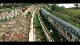 intercity 700 Taranto-Roma T. doppia trazione simmetrica di E464.335 sun e fb E464.xxx sun