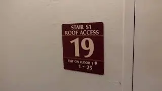 Losing weight by taking the stairs at a high rise hotel