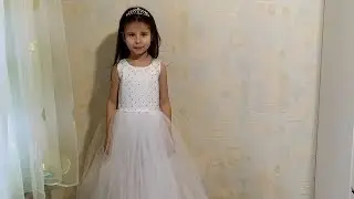 Нарядное пышное платье для девочки своими руками