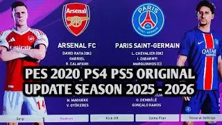 TUTORIAL UPDATE PATCH OPTION FILE PES 2020 PS4 PS5 ORIGINAL SUMMER 2025 - 2026