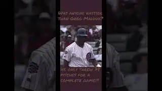 Greg Maddux was insanely nasty!