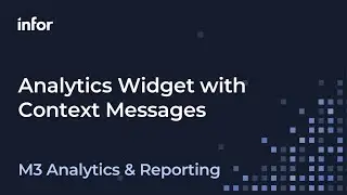 Configuring Context Message in the Visual Analytics widget