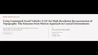 Using Unmanned Aerial Vehicles (UAV) for High-Resolution Reconstruction of Topography... | RTCL.TV