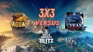 Jaguar versus CTPAX Division format 3x3 World of Warships blitz Ru server 
