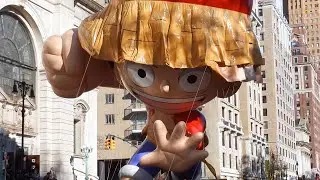 Macy's Thanksgiving Day Parade, Giant Balloons & Fun Highlights, NYC 2023 #monkeydluffy