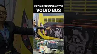 Fire suppression system for buses 