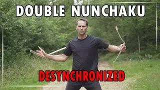 Nunchaku slow motion #6 | Desynchronized Double Nunchaku Tutorial