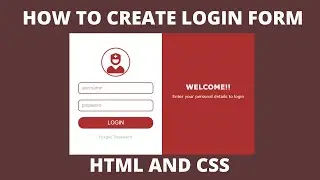 How to Create Login Form in Html and Css - Simple Login Form Design