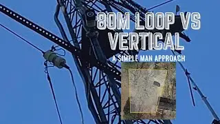 80m wire loop TX/RX antenna is AWESOME | Ham Radio