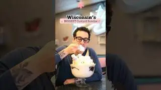 The Biggest Custard Sundae!📍Zesty’s Frozen Custard in Green Bay, WI #foodiefamily #foodie