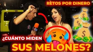 🥵💸 LE DOY DINERO A QUIEN ADIVINE CUÁNTO LE MIDEN SUS MELONES | PANDA KOOl