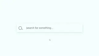 CSS Search Input Animation | Expandable Search Box Tutorial