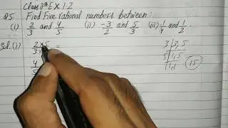 Find five rational numbers between 2/3 and 4/5 | Class 8 Ex 1.2 Q5 (i)