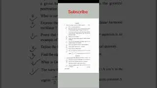 Bsc quantum mechanics question paper|physics core 11 question paper