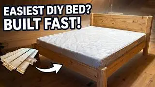 DIY Bed Frame with Headboard ($150 Bed Frame)