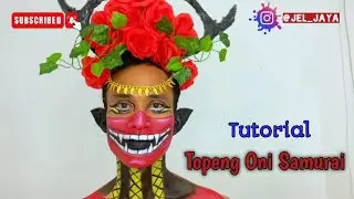 Tutorial Topeng Oni Samurai face painting