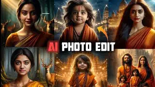 Insta Trending Ai Kids & Ram Sitha Photo Editing in Mobile Trending Video Editing Ram Mandir edit