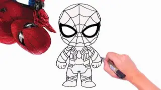 Spiderman No Way Home Nasıl Çizilir? ÇOK KOLAY Örümcek Adam Çizimi