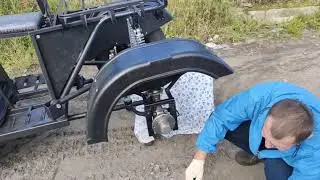 Быстрая замена колес на лыжи Буксировщик Друг 1