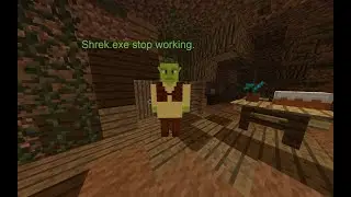 SHREK.exe stop working meme in MINECRAFT... (Shrek meme)