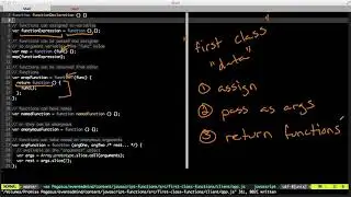Javascript Functions / 1.  Functions are First Class