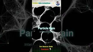 ⛈️Mesmerizing Particle Rain Effect Using HTML & CSS | DevZiaul 