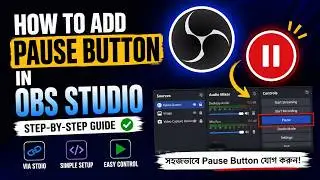 How to add pause button in OBS studio