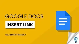 How to insert a link in Google Docs