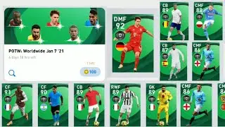 POTW FEATURED PLAYERS JAN 7 2021 OPENING PES 2021 MOBILE