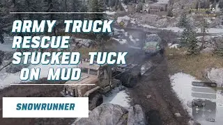 Army truck rescue my truck with generator.