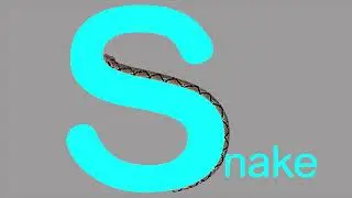 Snake !! - created with After Effects, using Omino Snake AE Plugin