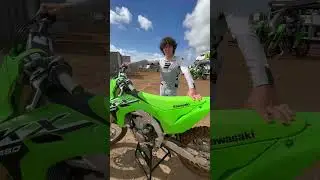 Our first impressions of the all-new Kawasaki KX450! #kawasaki #kx450 #dirtbike #motorcycle