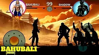 BAHUBALI Vs 6 SHADOW |DEFENDING CASTLE|BAHUBALI MOD|SHADOW FIGHT 2