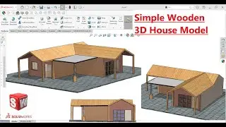 ✅Solidworks 3D house design