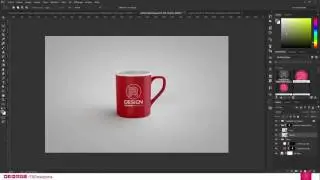 Free PSD mock-up of a classic coffee mug