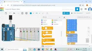 LED blinking In Tinkercad | Arduino block coding in tinkercad