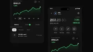 Crypto Wallet token details Mobile UI Design | 7 days design challenge (Day 3)