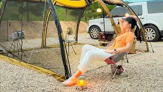 30℃🌞It's very hot, right? Solo Camping How to enjoy a perfect summer camping🌼