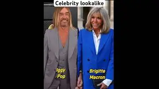 Doppelgängers? #iggy #pop #brigitte #macron #twin #twins #doppelgänger #celebrity #lookalike #fy