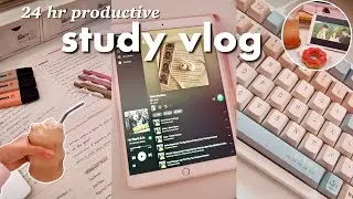 A Productive Study Day 🎧📚💻 | accomplishing a pile of tasks, making coffee, and last-minute cramming