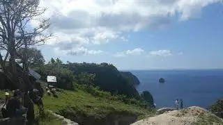 Pemandangan pantai kelingking / Kelingking beach vew nusa penida bali