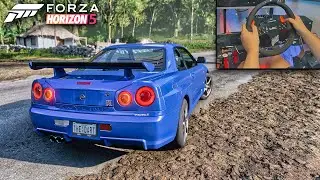 Forza Horizon 5 gameplay 4k Nissan GTR R34 873 HP!