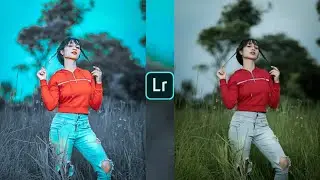 Lightroom dark & aqua effect photo editing | Lightroom photo editing | Lightroom mobile preset