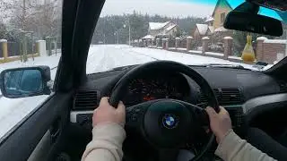 BMW E46 330D winter fun [ONBOARD]