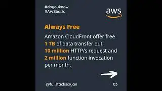 AWS Free Tier Examples #aws #shorts